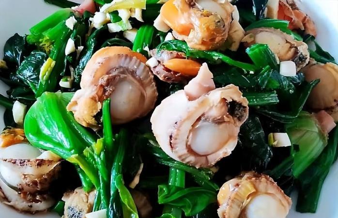 扇貝拌菠菜